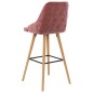 vidaXL Barhocker 2 Stk. Rosa Samt vidaXL Barhocker 2 Stk. Rosa Samt