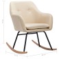 vidaXL Schaukelstuhl Creme Stoff vidaXL Schaukelstuhl Creme Stoff
