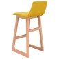 vidaXL Barhocker 2 Stk. Senfgelb Stoff vidaXL Barhocker 2 Stk. Senfgelb Stoff