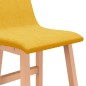 vidaXL Barhocker 2 Stk. Senfgelb Stoff vidaXL Barhocker 2 Stk. Senfgelb Stoff