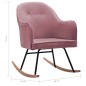 vidaXL Schaukelstuhl Rosa Samt vidaXL Schaukelstuhl Rosa Samt