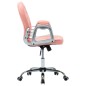 vidaXL Bürodrehstuhl Rosa Kunstleder vidaXL Bürodrehstuhl Rosa Kunstleder