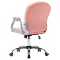 vidaXL Bürodrehstuhl Rosa Kunstleder vidaXL Bürodrehstuhl Rosa Kunstleder