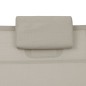 vidaXL Sonnenliege Aluminium Textilene Creme vidaXL Sonnenliege Aluminium Textilene Creme