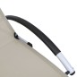 vidaXL Sonnenliege Aluminium Textilene Creme vidaXL Sonnenliege Aluminium Textilene Creme