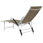 vidaXL Sonnenliege Textilene und Aluminium Taupe vidaXL Sonnenliege Textilene und Aluminium Taupe
