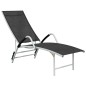 vidaXL Sonnenliege Textilene und Aluminium Schwarz vidaXL Sonnenliege Textilene und Aluminium Schwarz