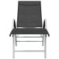 vidaXL Sonnenliege Textilene und Aluminium Schwarz vidaXL Sonnenliege Textilene und Aluminium Schwarz