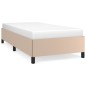 Bettgestell Cappuccino-Braun 100x200 cm Kunstleder Bettgestell Cappuccino-Braun 100x200 cm Kunstleder