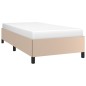 Bettgestell Cappuccino-Braun 100x200 cm Kunstleder Bettgestell Cappuccino-Braun 100x200 cm Kunstleder