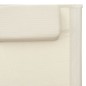 vidaXL Sonnenliege Textilene Creme und Grau vidaXL Sonnenliege Textilene Creme und Grau