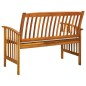 vidaXL Gartenbank mit Kissen 119 cm Massivholz Akazie vidaXL Gartenbank mit Kissen 119 cm Massivholz Akazie
