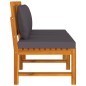 vidaxL Tagesbett mit Grauen Kissen 200x60x75 cm Massivholz Akazie vidaxL Tagesbett mit Grauen Kissen 200x60x75 cm Massivholz Akazie