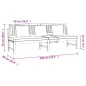 vidaxL Tagesbett mit Grauen Kissen 200x60x75 cm Massivholz Akazie vidaxL Tagesbett mit Grauen Kissen 200x60x75 cm Massivholz Akazie