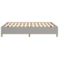 vidaXL Bettgestell ohne Matratze Hellgrau 140x190 cm Stoff vidaXL Bettgestell ohne Matratze Hellgrau 140x190 cm Stoff