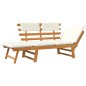 vidaXL Gartenbank mit Kissen 2-in-1 190 cm Massivholz Akazie vidaXL Gartenbank mit Kissen 2-in-1 190 cm Massivholz Akazie