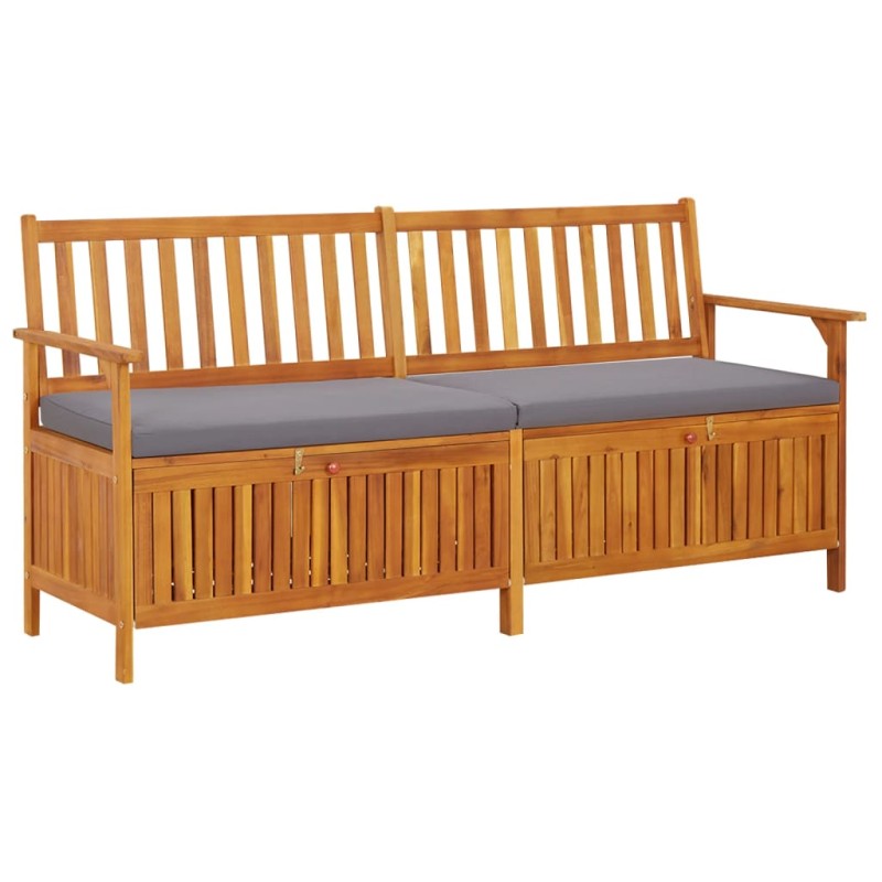vidaXL Truhenbank mit Kissen 170 cm Massivholz Akazie vidaXL Truhenbank mit Kissen 170 cm Massivholz Akazie