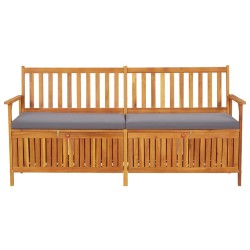 vidaXL Truhenbank mit Kissen 170 cm Massivholz Akazie