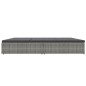 vidaXL Sonnenliege mit Auflagen Poly Rattan Dunkelgrau vidaXL Sonnenliege mit Auflagen Poly Rattan Dunkelgrau