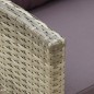 vidaXL Gartenstuhl mit Kissen Poly Rattan Grau vidaXL Gartenstuhl mit Kissen Poly Rattan Grau