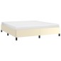 Bettgestell Creme 160x200 cm Kunstleder Bettgestell Creme 160x200 cm Kunstleder