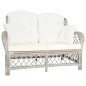 vidaXL 2-Sitzer-Sofa Grau Rattan vidaXL 2-Sitzer-Sofa Grau Rattan