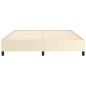 Bettgestell Creme 160x200 cm Kunstleder Bettgestell Creme 160x200 cm Kunstleder