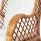 vidaXL Sessel mit Kissen Hellbraun Natur-Rattan und Leinen vidaXL Sessel mit Kissen Hellbraun Natur-Rattan und Leinen
