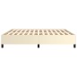 Bettgestell Creme 160x200 cm Kunstleder Bettgestell Creme 160x200 cm Kunstleder