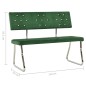 vidaXL Sitzbank 110 cm Dunkelgrün Samt vidaXL Sitzbank 110 cm Dunkelgrün Samt