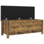 vidaXL Sitzbank mit Stauraum und Kissen Räuchereiche 105x40x45cm vidaXL Sitzbank mit Stauraum und Kissen Räuchereiche 105x40x45cm