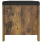 vidaXL Sitzbank mit Stauraum und Kissen Räuchereiche 105x40x45cm vidaXL Sitzbank mit Stauraum und Kissen Räuchereiche 105x40x45cm