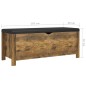 vidaXL Sitzbank mit Stauraum und Kissen Räuchereiche 105x40x45cm vidaXL Sitzbank mit Stauraum und Kissen Räuchereiche 105x40x45cm