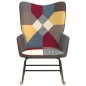 vidaXL Schaukelstuhl Patchwork Stoff vidaXL Schaukelstuhl Patchwork Stoff