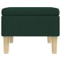 vidaXL Hocker mit Holzbeinen Dunkelgrün Stoff vidaXL Hocker mit Holzbeinen Dunkelgrün Stoff