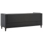 vidaXL 3-Sitzer Chesterfield-Sofa Stoffpolsterung Dunkelgrau vidaXL 3-Sitzer Chesterfield-Sofa Stoffpolsterung Dunkelgrau