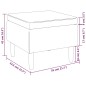 vidaXL Hocker mit Holzbeinen Dunkelgrün Stoff vidaXL Hocker mit Holzbeinen Dunkelgrün Stoff