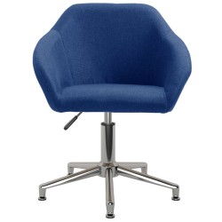 vidaXL Bürostuhl Drehbar Blau Stoff