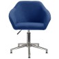 vidaXL Bürostuhl Drehbar Blau Stoff vidaXL Bürostuhl Drehbar Blau Stoff