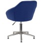 vidaXL Bürostuhl Drehbar Blau Stoff vidaXL Bürostuhl Drehbar Blau Stoff