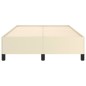 Bettgestell Creme 120x200 cm Kunstleder Bettgestell Creme 120x200 cm Kunstleder