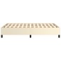 Bettgestell Creme 120x200 cm Kunstleder Bettgestell Creme 120x200 cm Kunstleder