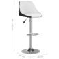 vidaXL Barhocker 2 Stk. Weiß und Schwarz Kunstleder vidaXL Barhocker 2 Stk. Weiß und Schwarz Kunstleder