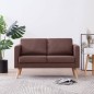 vidaXL 2-Sitzer-Sofa Stoff Braun vidaXL 2-Sitzer-Sofa Stoff Braun