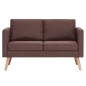 vidaXL 2-Sitzer-Sofa Stoff Braun vidaXL 2-Sitzer-Sofa Stoff Braun