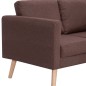 vidaXL 2-Sitzer-Sofa Stoff Braun vidaXL 2-Sitzer-Sofa Stoff Braun