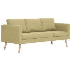 vidaXL 3-Sitzer-Sofa Stoff Grün