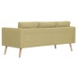 vidaXL 3-Sitzer-Sofa Stoff Grün vidaXL 3-Sitzer-Sofa Stoff Grün