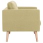 vidaXL 3-Sitzer-Sofa Stoff Grün vidaXL 3-Sitzer-Sofa Stoff Grün