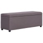 vidaXL Bank mit Staufach 116 cm Taupe Polyester vidaXL Bank mit Staufach 116 cm Taupe Polyester
